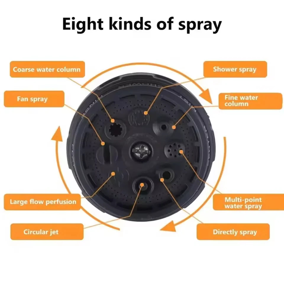 Home Irrigation Spray High-Pressure Garden Spray Gun Set Garden Watering Ground Car Wash Sprinkler