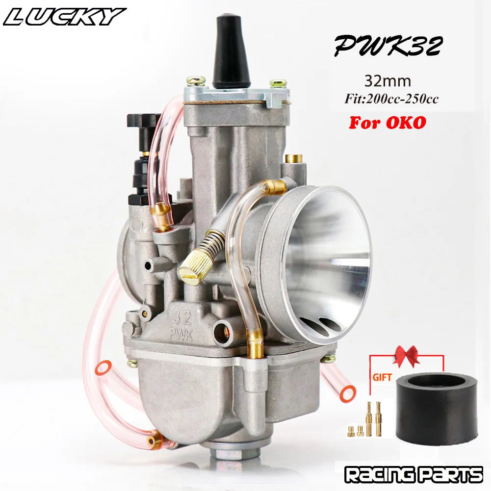 PWK 21 24 26 28 30 32 34mm With Power Jet Carburetor For OKO 2T 4T Motorcycle Carb For Dirt Bike Pit Bike Scooter ATV Quad UTV