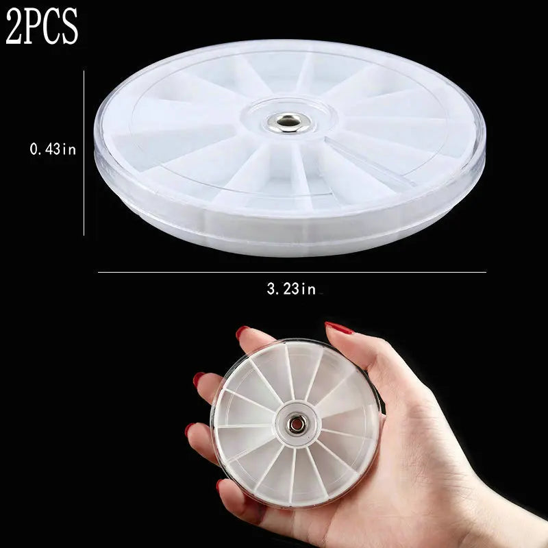 Transparent Plastic Storage Jewelry Box Compartment Adjustable Container For Beads Earring Box For Jewelry Rectangle Box Case