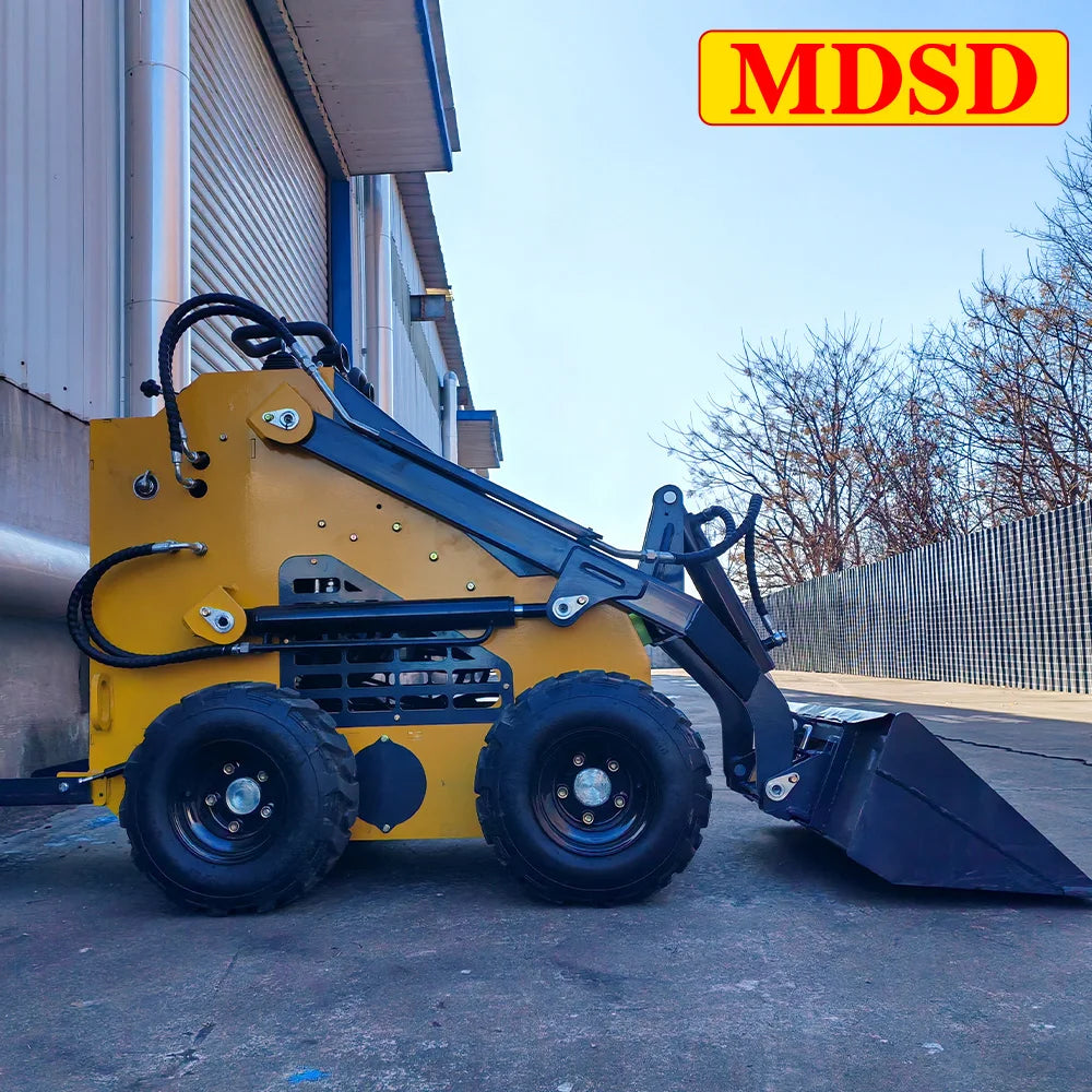 Cost-Effective Wheel Skid Steer Loader Small Size High Efficiency for Narrow Space Operation Skid Steer Loader Customize for Sal