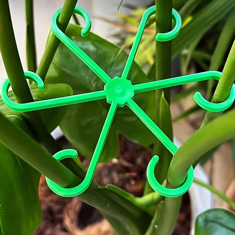 Plant Stem Support Clips, Flower Stem Gathering Frame, Support Fixer - Anti-Toppling, Hydroponic Branch Fixing Pot Rack ,garden