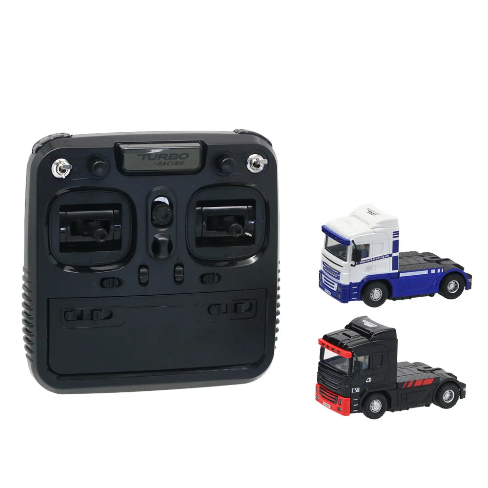 Turbo Racing C50-T 1:76 C50 Remote Control Truck Simulated Vehicle Lights and Horn RTR Version Toy Car