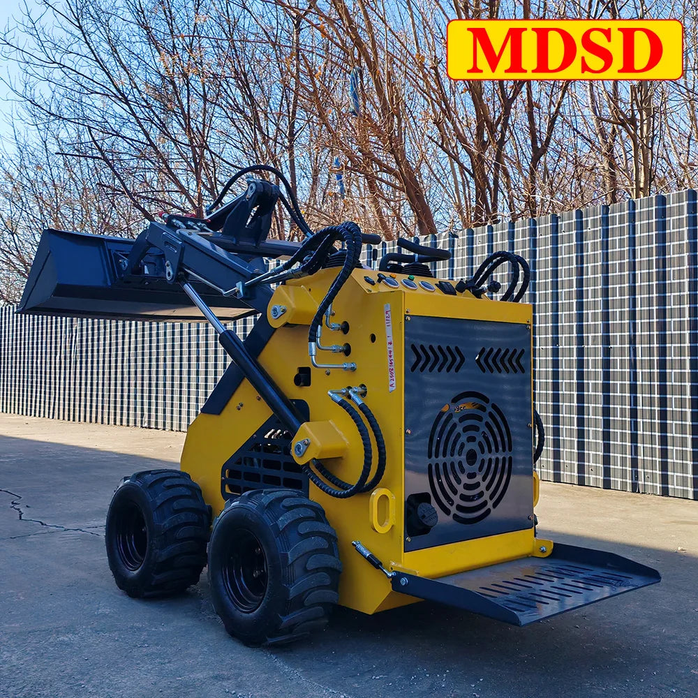 Cost-Effective Wheel Skid Steer Loader Small Size High Efficiency for Narrow Space Operation Skid Steer Loader Customize for Sal