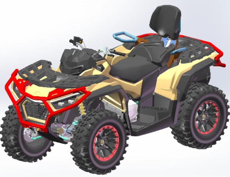 New Four-Wheel All-Terrain Vehicle ATV New Shaft Drive 1000cc Four-Stroke Water Cooling System 4x4 Adult Off-Road Vehicle