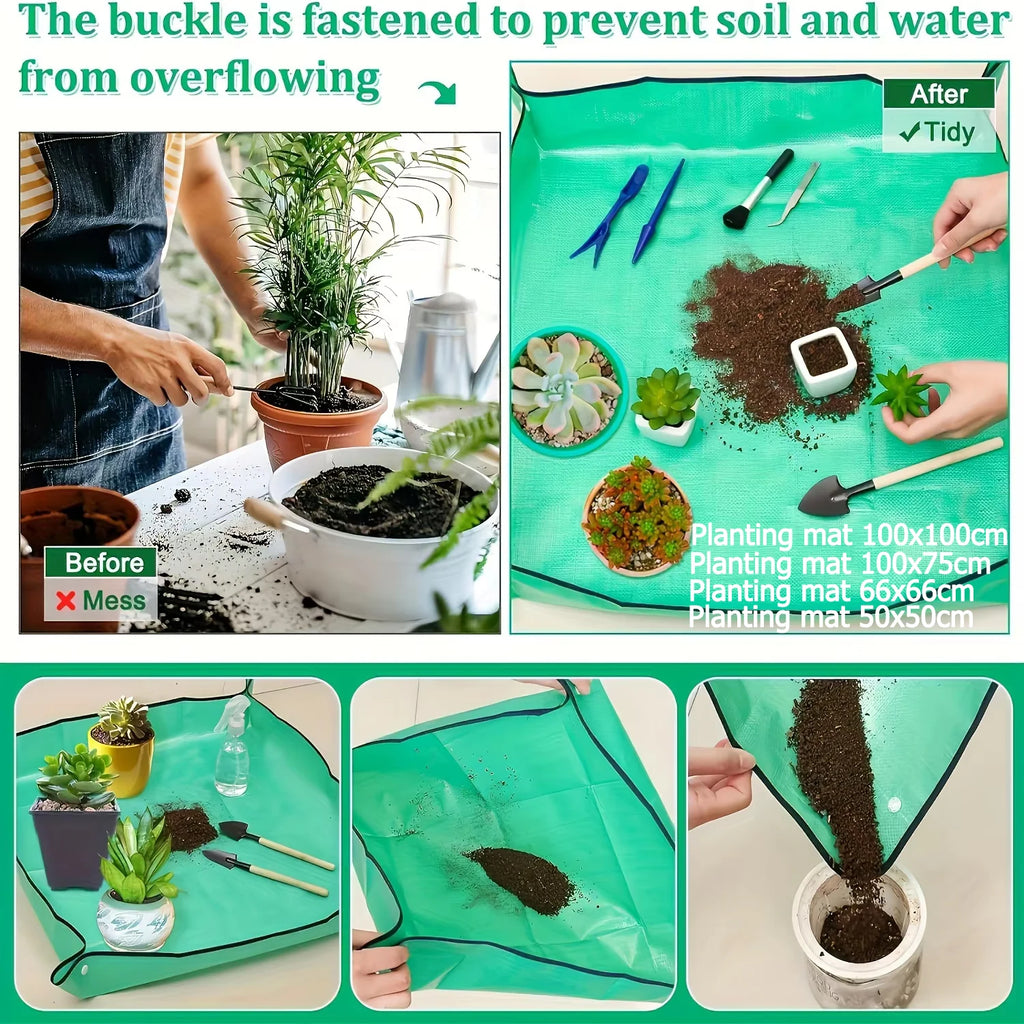 Tray Plant Accessories Plant Regeneration Mat Waterproof Transplant Pad Mixing Soil Plant Pruning Tool Gardening Gifts