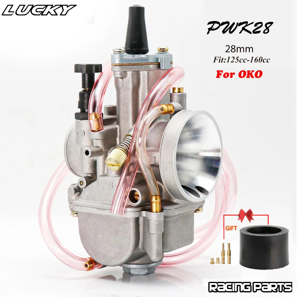 PWK 21 24 26 28 30 32 34mm With Power Jet Carburetor For OKO 2T 4T Motorcycle Carb For Dirt Bike Pit Bike Scooter ATV Quad UTV