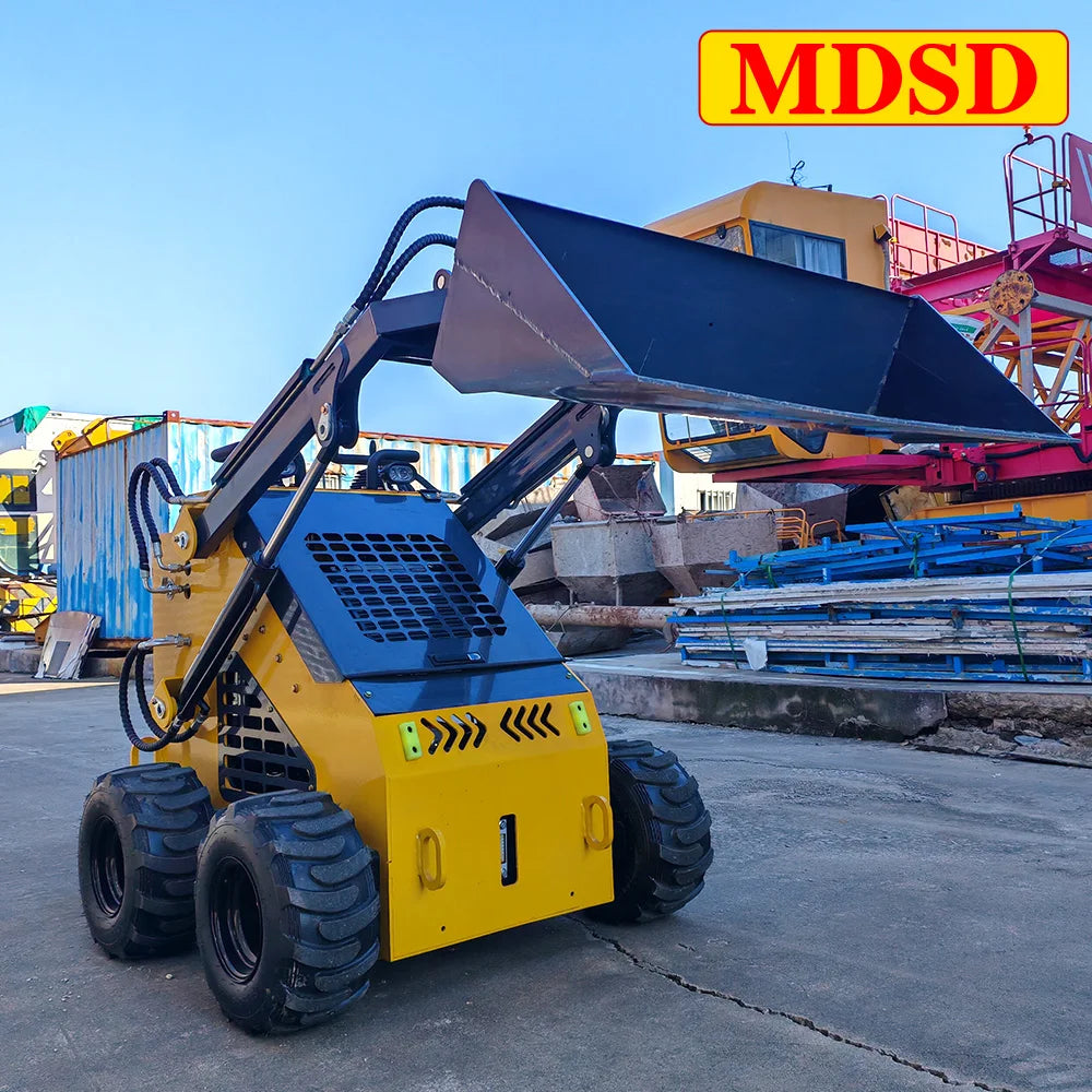 Cost-Effective Wheel Skid Steer Loader Small Size High Efficiency for Narrow Space Operation Skid Steer Loader Customize for Sal