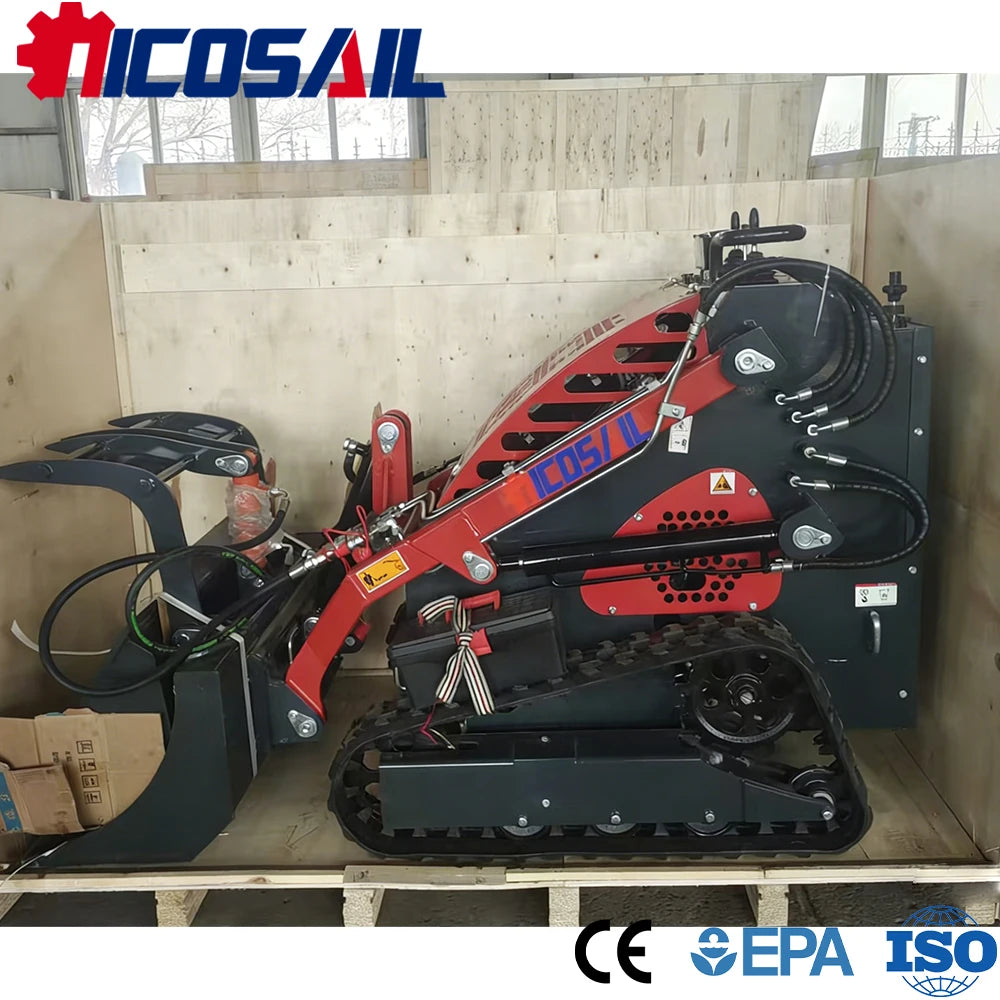 Custom Mini Skid Steer Loader Euro 5 CE Certified Compact Loader for Agriculture and Construction Sites