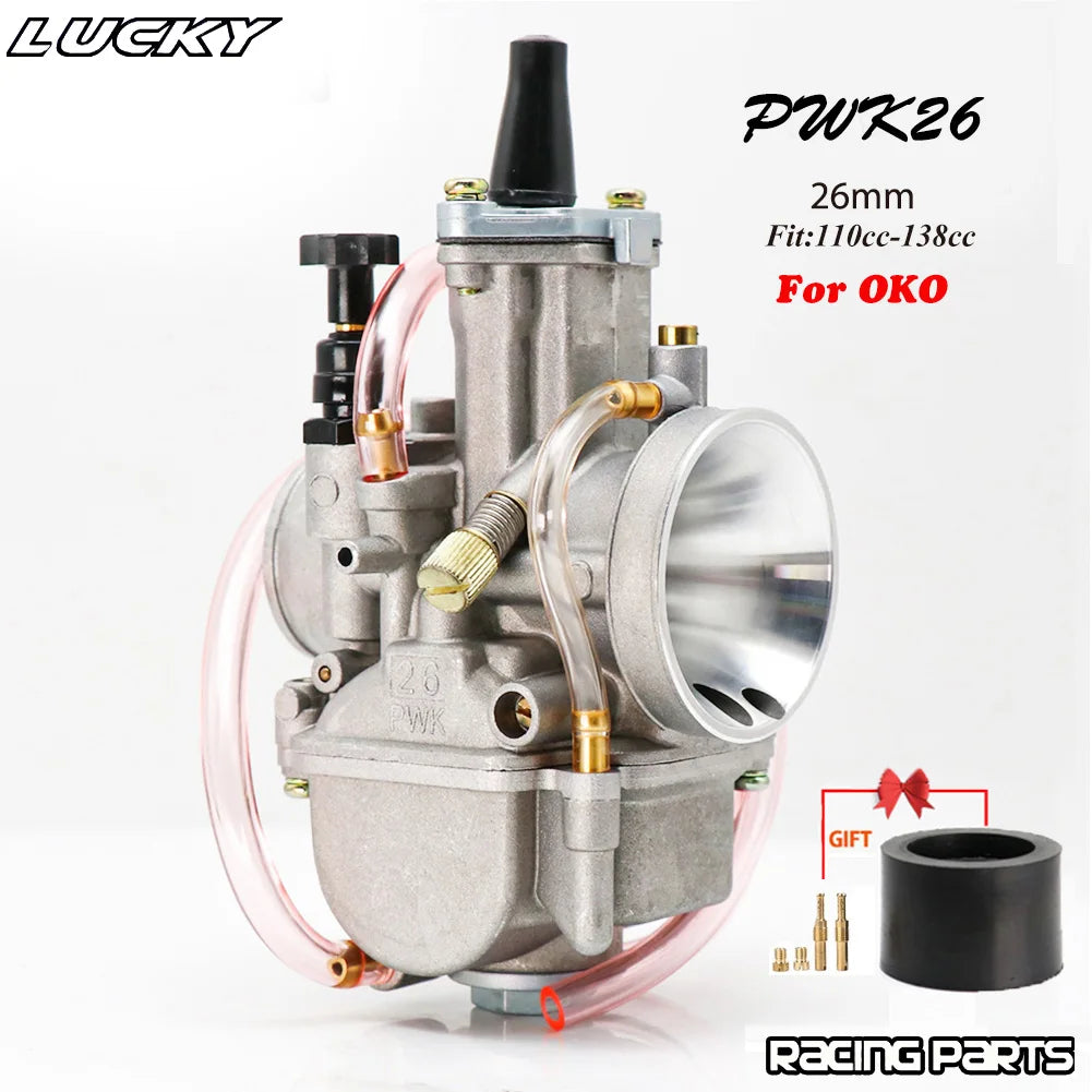 PWK 21 24 26 28 30 32 34mm With Power Jet Carburetor For OKO 2T 4T Motorcycle Carb For Dirt Bike Pit Bike Scooter ATV Quad UTV