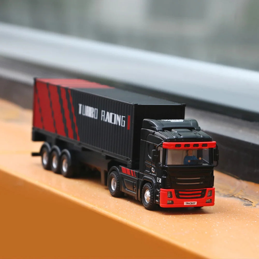 Turbo Racing C50-T 1:76 C50 Remote Control Truck Simulated Vehicle Lights and Horn RTR Version Toy Car