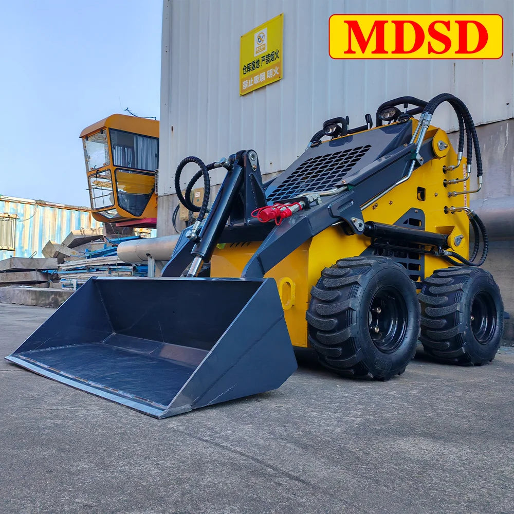 Cost-Effective Wheel Skid Steer Loader Small Size High Efficiency for Narrow Space Operation Skid Steer Loader Customize for Sal
