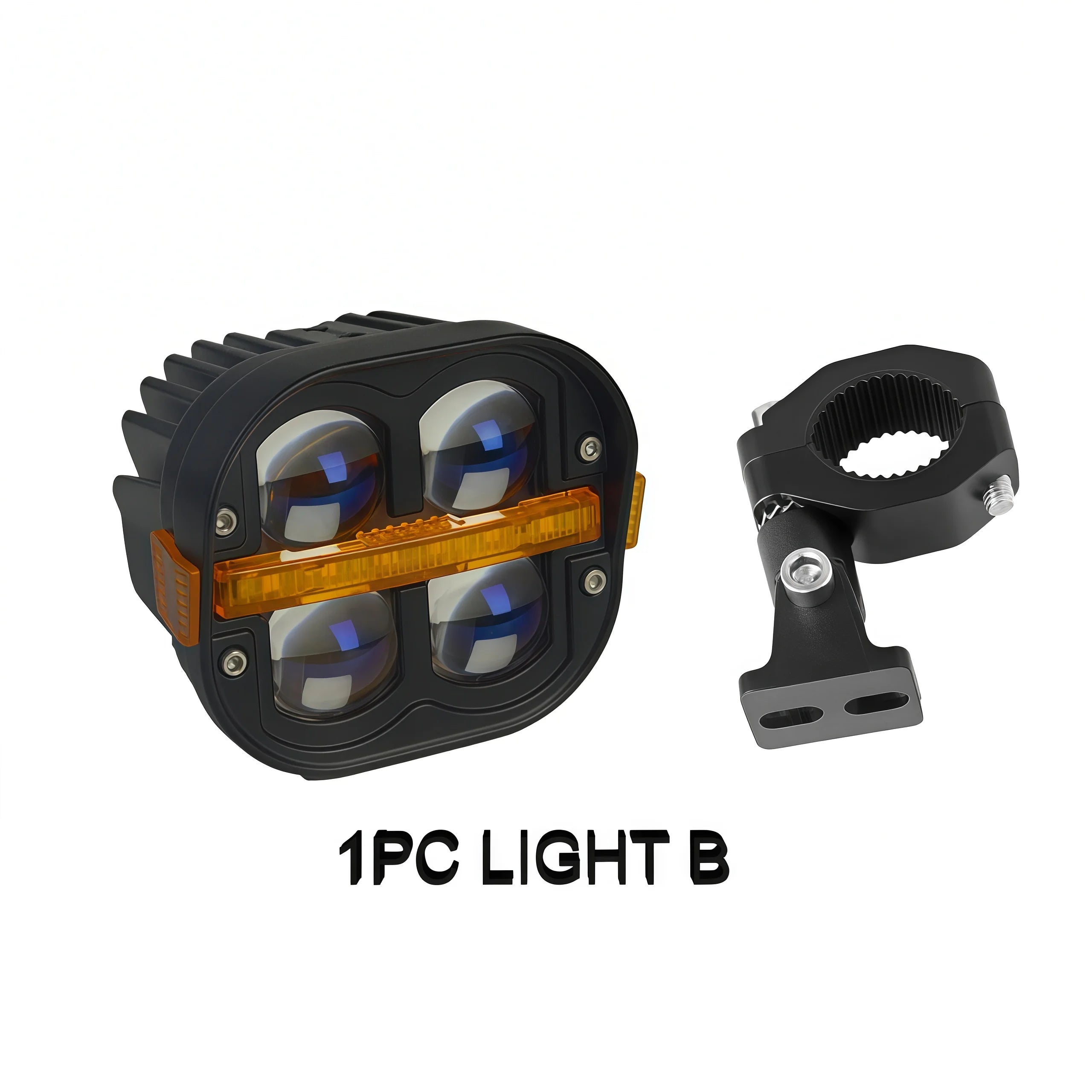 4" LED Work Light Spotlight Fog light Driving Lamp Dual Color DRL For BMW R1200GS R1250GS F800 F850 F900 Motorcycle SUV ATV UTV