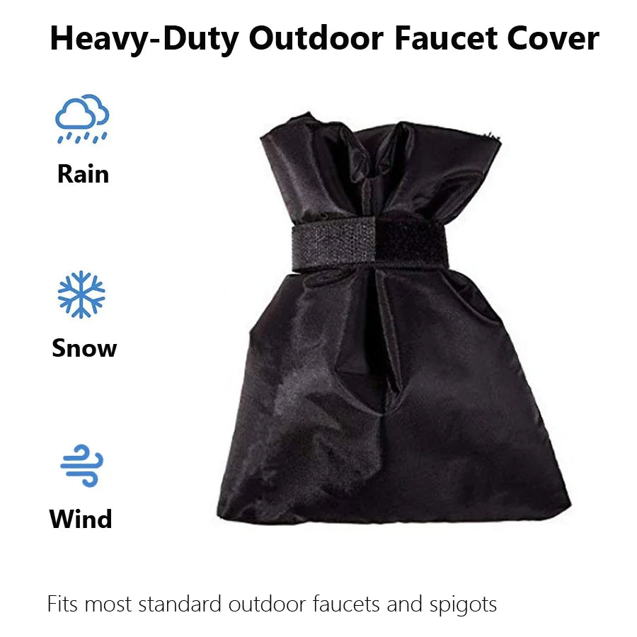 1Pc Outdoor Faucet Cover, Winter Freeze Protection Insulation for Water Taps, Garden Faucet Protector