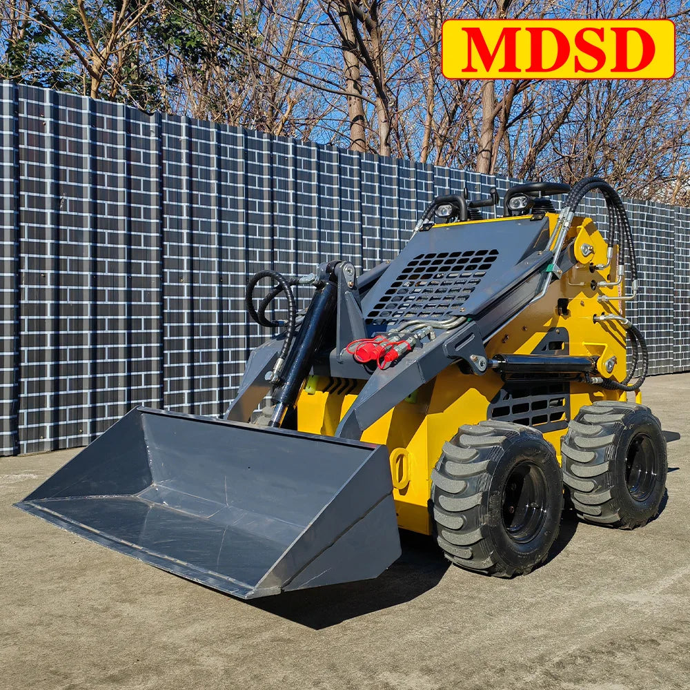 Cost-Effective Wheel Skid Steer Loader Small Size High Efficiency for Narrow Space Operation Skid Steer Loader Customize for Sal