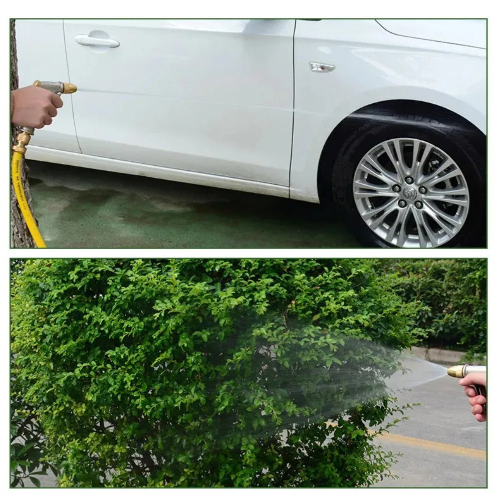 High Pressure Water Spray Gun Metal Brass Nozzle Garden Hose Pipe Lawn Car Wash Sprayer Sprinkler Car Wash Tool Water Guns XY002