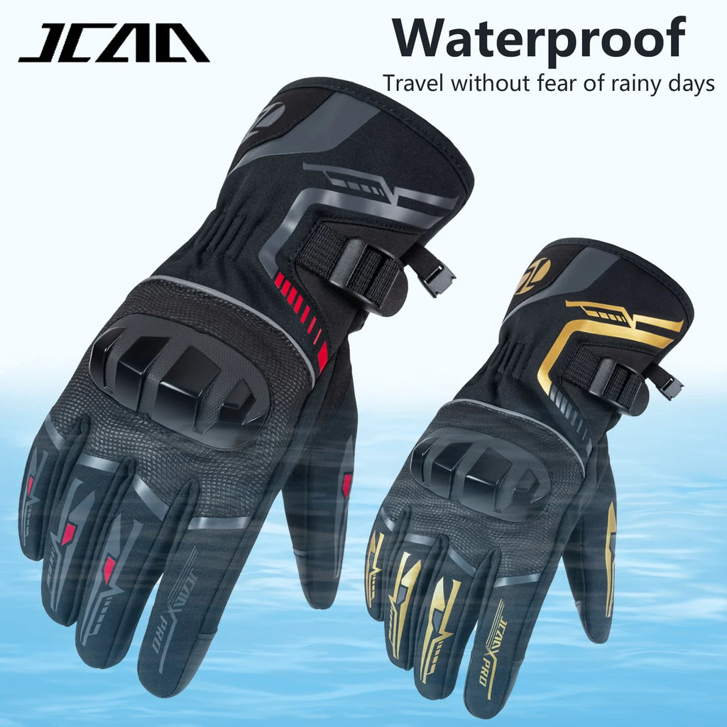 Winter Motorcycle Gloves for Men Women Waterproof Warm Cold Weather Riding Gloves Touchscreen for ATV UTV Road Racing Snowmobile