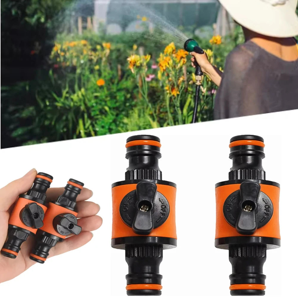 New 1PC/2PCS Garden Hose Shut Off Valve Tap Adapter Quick Joint Garden Sprays Sprinklers for Watering the Garden