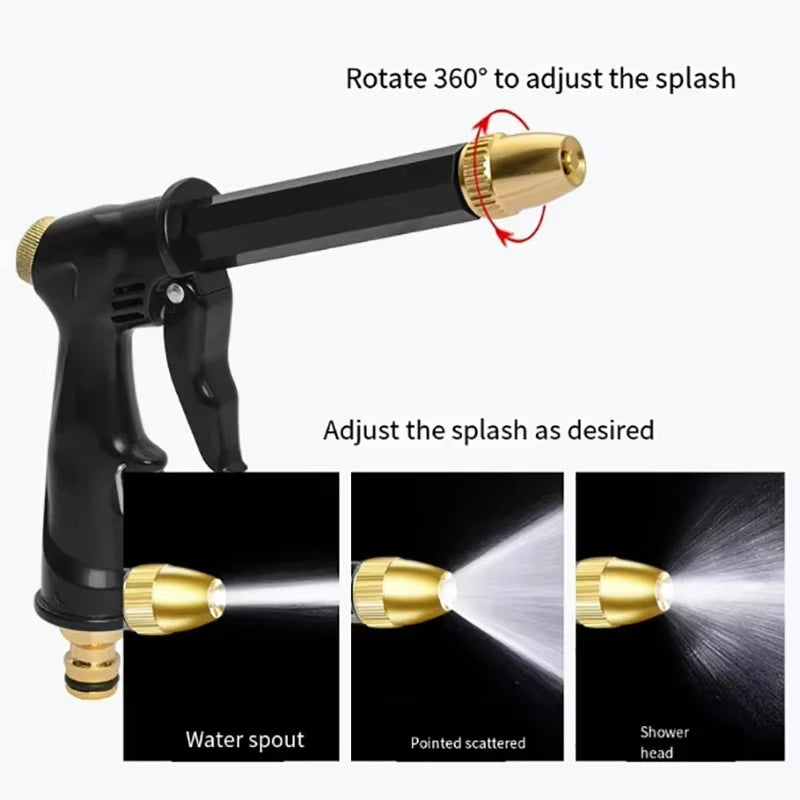 Garden Nozzle Sprayer Watering Gun Head Plants Lawns Washing Cars & Pets High Pressure Spray Jet Nozzle