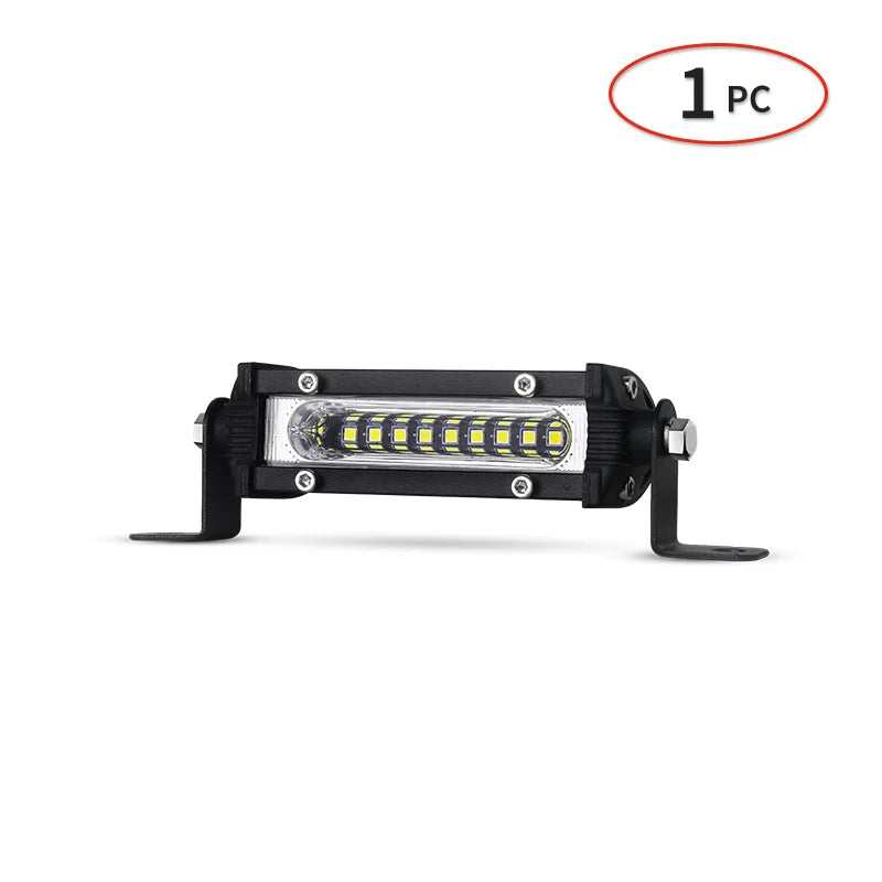 Mini LED Work Bar 9led Slim 4.5'' 27W Moto Work SUV Offroad UTV 4x4 Truck Backup Reverse Spotlight Driving Fog Lamp