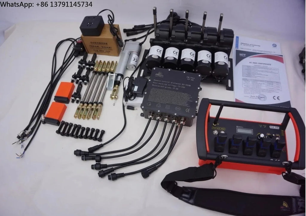 5 Joystick wireless remote control Crane Truck Manipulator Boom Lifts  Skid Steer Loaders kit