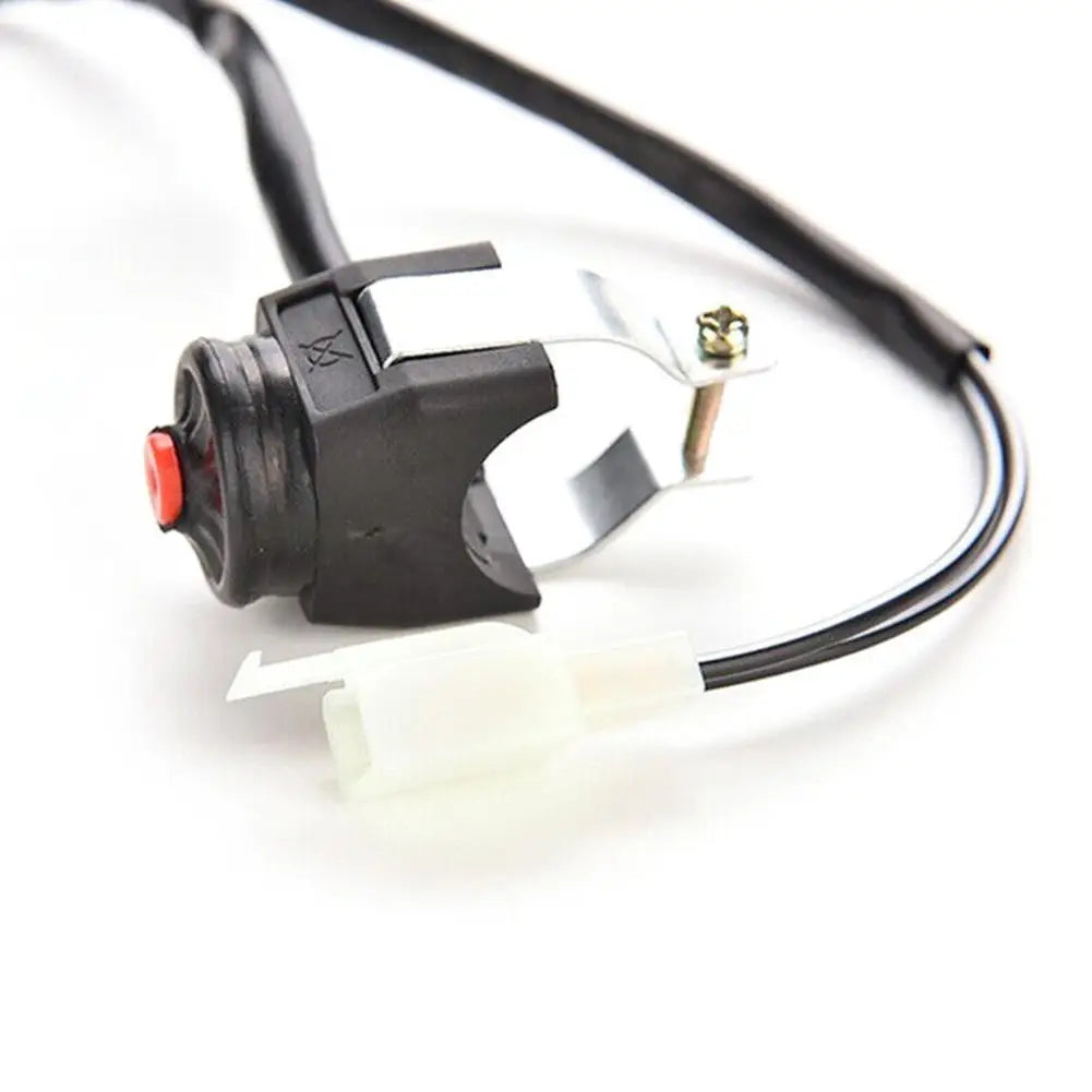 Motorcycle Kill Red Push Button Horn Starter Dirt Bike ATV UTV Dual Sport  For 22mm (7/8") Bars Off Road Motorcycle New