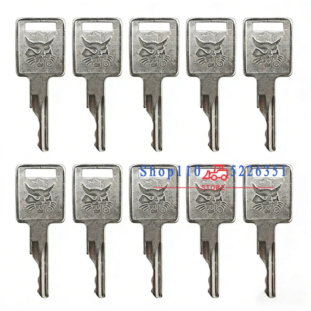 10/5/3/1pc D250 Ignition Key For Bobcat Skid Steer Loaders and Mini Excavators 6693241 6693245 6709527 For S550 S185 S331 / S160