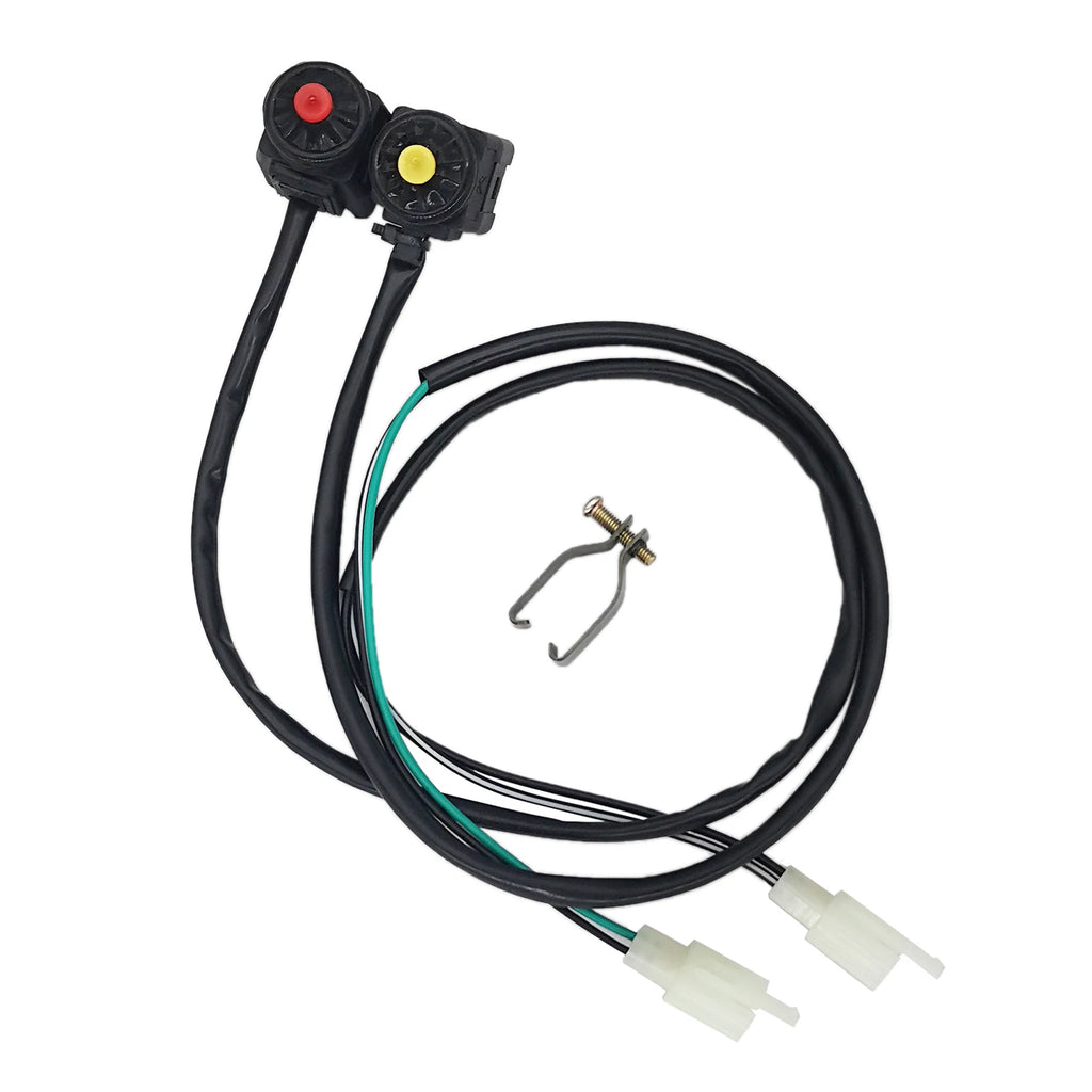 1 Pcs Universal Motorcycle Kill Switch Red Push Button Horn Starter Dirt Bike ATV UTV Dual Sport For 22mm Handlebar Mounted Bars