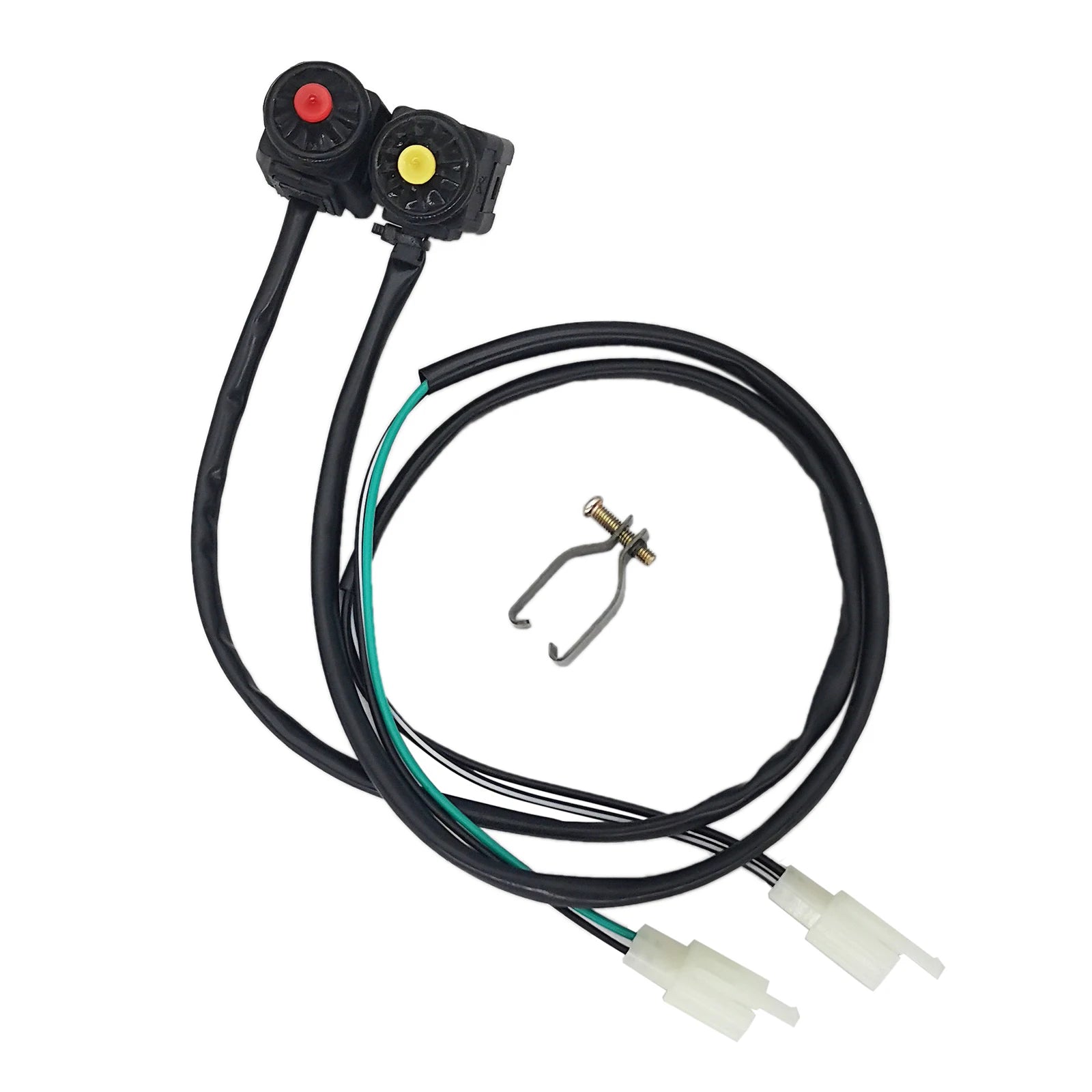 1 Pcs Universal Motorcycle Kill Switch Red Push Button Horn Starter Dirt Bike ATV UTV Dual Sport For 22mm Handlebar Mounted Bars