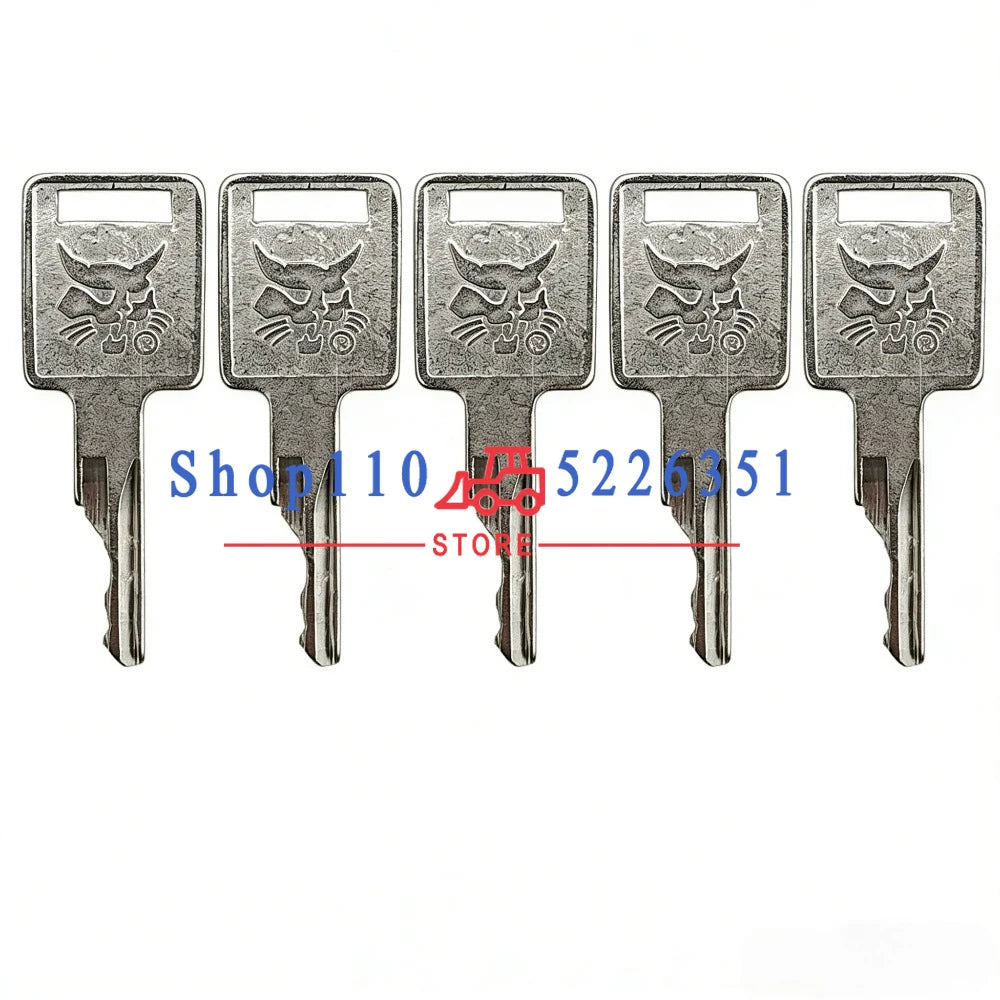 10/5/3/1pc D250 Ignition Key For Bobcat Skid Steer Loaders and Mini Excavators 6693241 6693245 6709527 For S550 S185 S331 / S160