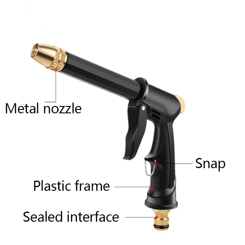 Garden Nozzle Sprayer Watering Gun Head Plants Lawns Washing Cars & Pets High Pressure Spray Jet Nozzle