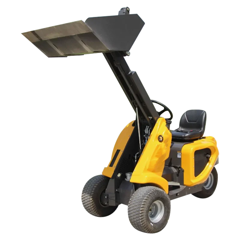 Customized high-quality and affordable small skid steer loader with three wheels and front shovel loader, affordable price