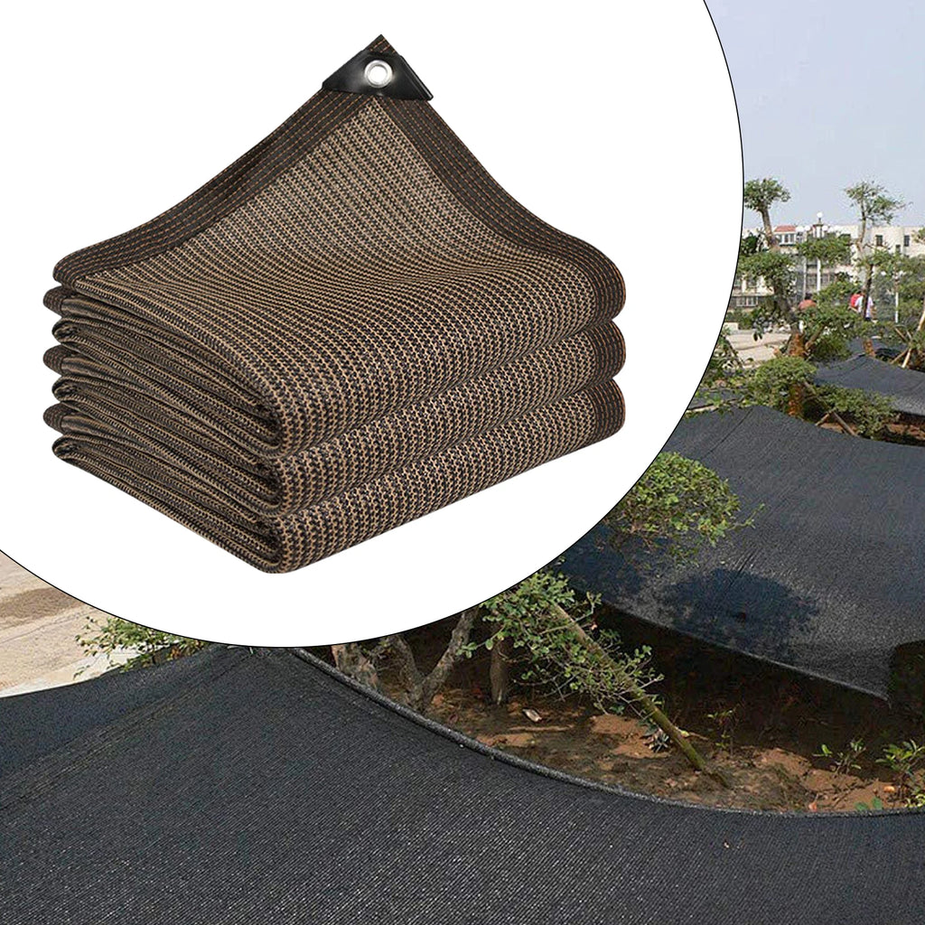 Mesh Tarp with Grommets Foldable Cloth Plant Cover High Density UV Protection Canopy Shade Net for Garden Car Picnics Pools