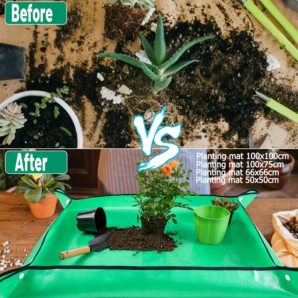 Tray Plant Accessories Plant Regeneration Mat Waterproof Transplant Pad Mixing Soil Plant Pruning Tool Gardening Gifts