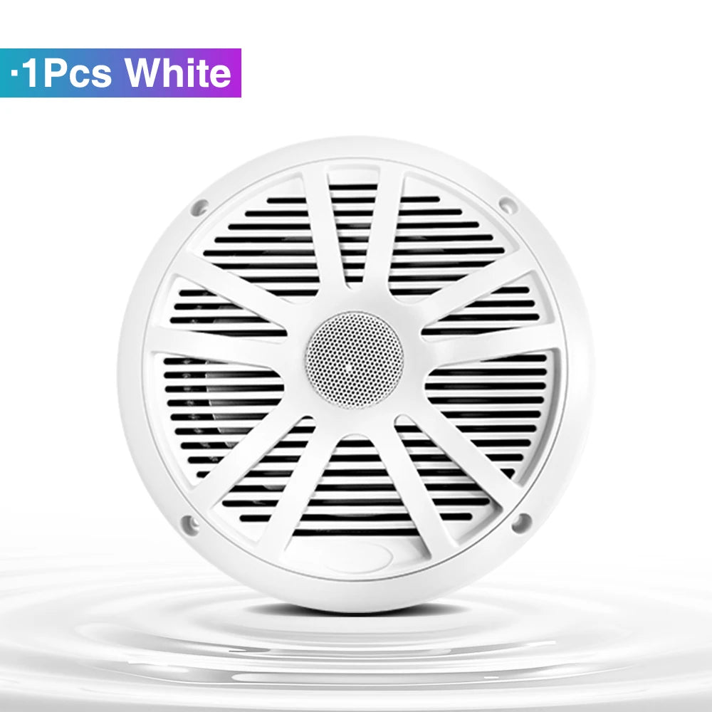 6.5 Inch Marine Speakers 120W Waterproof Weather Resistant Stereo Boat Speaker for RV Yachts Golf cart ATV UTV Ship Sauna