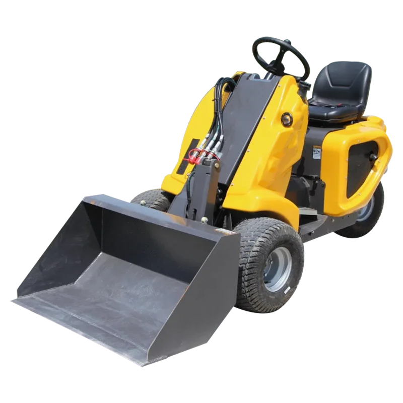 Customized high-quality and affordable small skid steer loader with three wheels and front shovel loader, affordable price