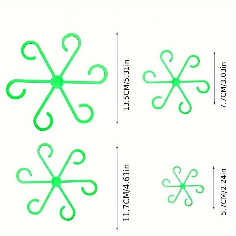 Plant Stem Support Clips, Flower Stem Gathering Frame, Support Fixer - Anti-Toppling, Hydroponic Branch Fixing Pot Rack ,garden