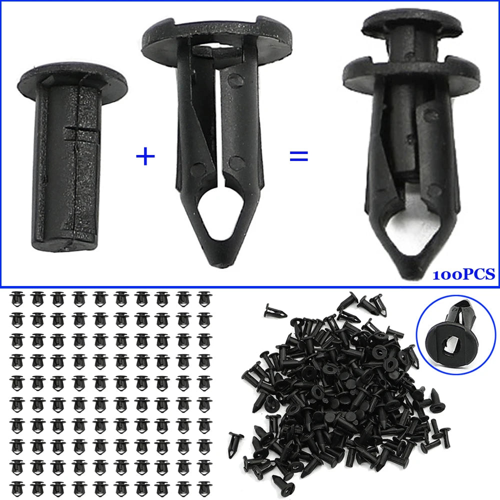 100Pcs Rivets 21075686 car rivets 11561878 For ATV UTV For Can Am Maverick/ Outlander accessories for repairing Tool set 20mm