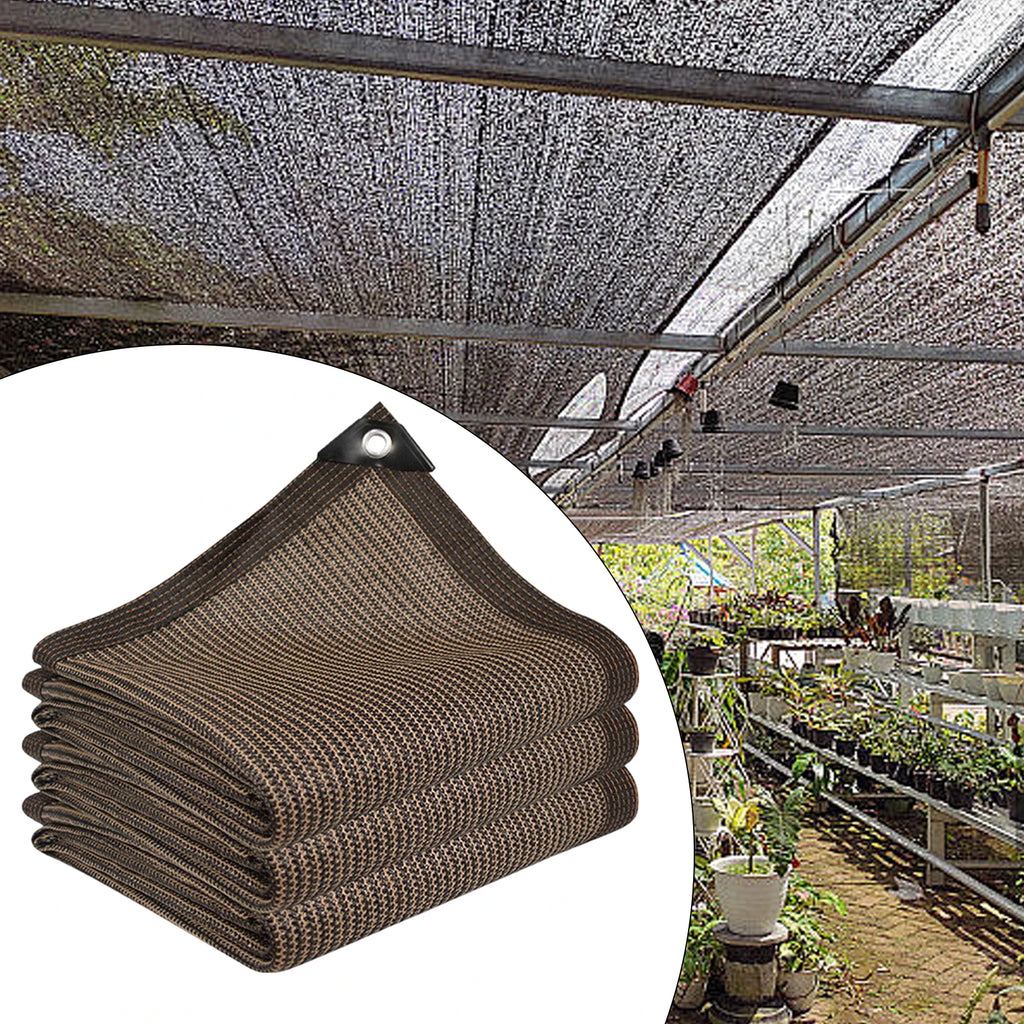 Mesh Tarp with Grommets Foldable Cloth Plant Cover High Density UV Protection Canopy Shade Net for Garden Car Picnics Pools