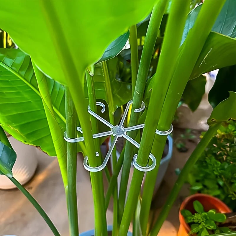 Plant Stem Support Clips, Flower Stem Gathering Frame, Support Fixer - Anti-Toppling, Hydroponic Branch Fixing Pot Rack ,garden