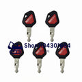 5Pcs Red Ignition Logo Key 459A Kubota Skid Steer Track Loader & Mini Excavator Ignition Key Red Logo 459A