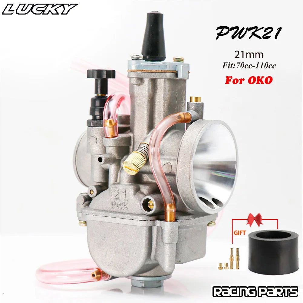 PWK 21 24 26 28 30 32 34mm With Power Jet Carburetor For OKO 2T 4T Motorcycle Carb For Dirt Bike Pit Bike Scooter ATV Quad UTV