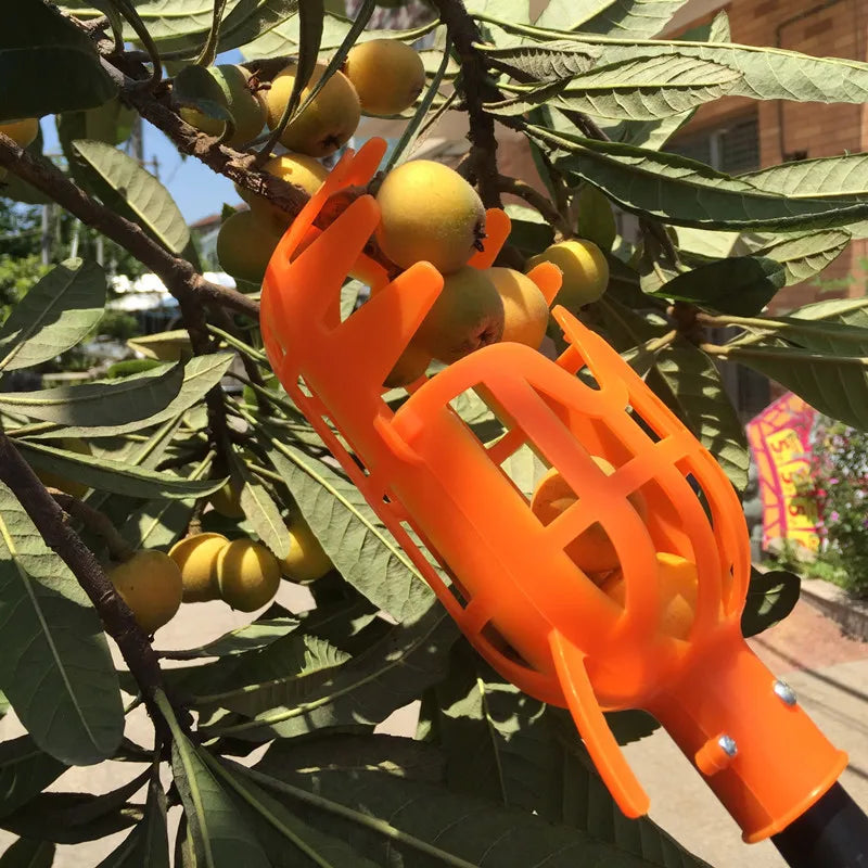 Farm Garden Picking DeviceGarden Tools Deep Basket Fruit Picker Head Convenient Fruit Catcher Apple Peach Picking