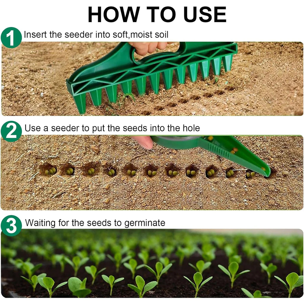 Manual Seeder Plant Seeds Sow Bonsai Accessories Garden Plants Vegetables Seed Drill Dispenser Vegetable Flower Grow Gardening