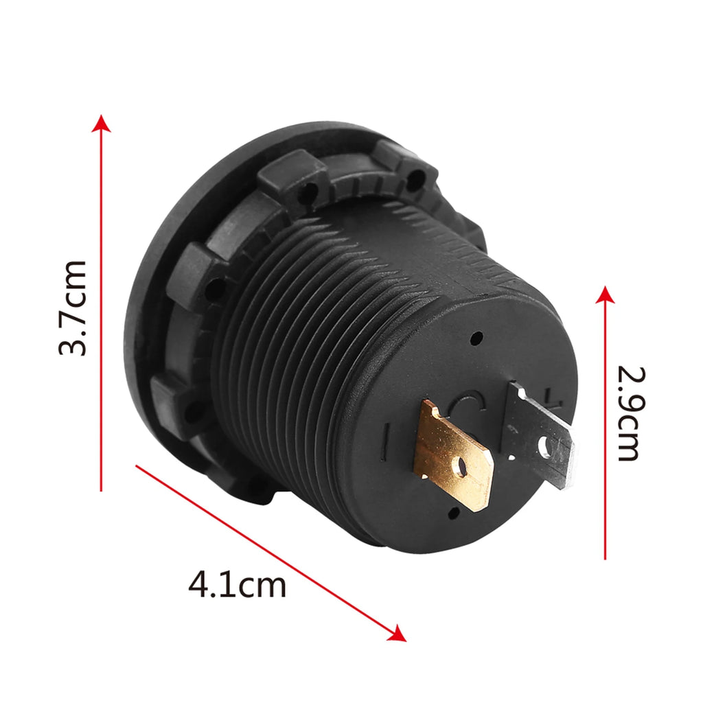 12 V Motorcycle Car LED Digital Display Voltmeter Waterproof Voltage Volt Meter Gauge Motorbikes Cars Boats ATV UTV camper