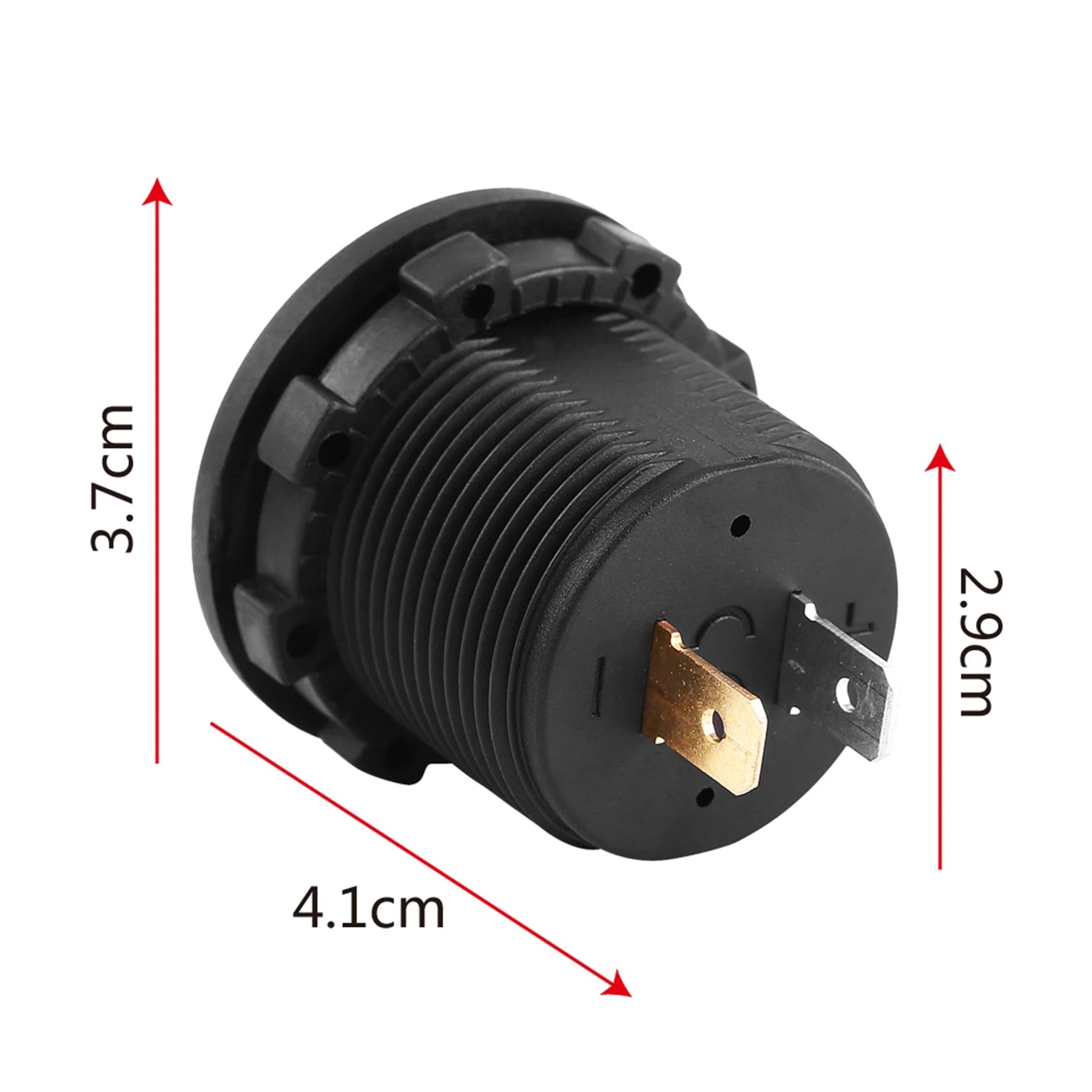 12 V Motorcycle Car LED Digital Display Voltmeter Waterproof Voltage Volt Meter Gauge Motorbikes Cars Boats ATV UTV camper