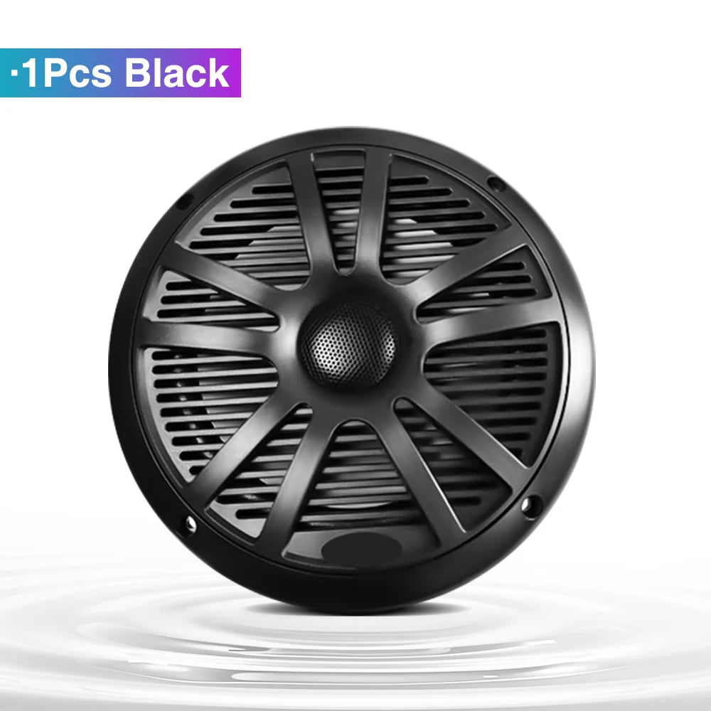 6.5 Inch Marine Speakers 120W Waterproof Weather Resistant Stereo Boat Speaker for RV Yachts Golf cart ATV UTV Ship Sauna