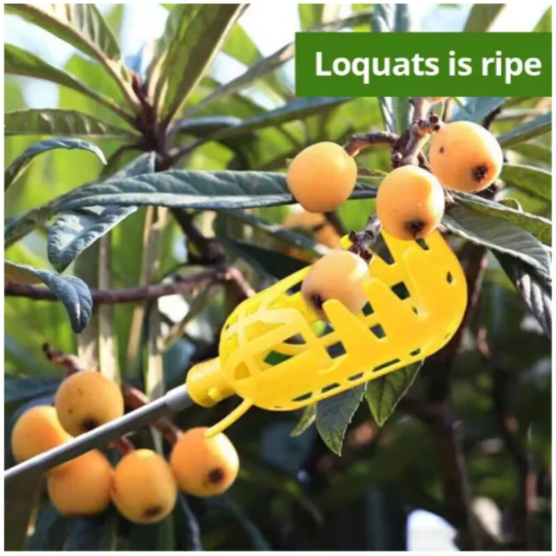 Farm Garden Picking DeviceGarden Tools Deep Basket Fruit Picker Head Convenient Fruit Catcher Apple Peach Picking