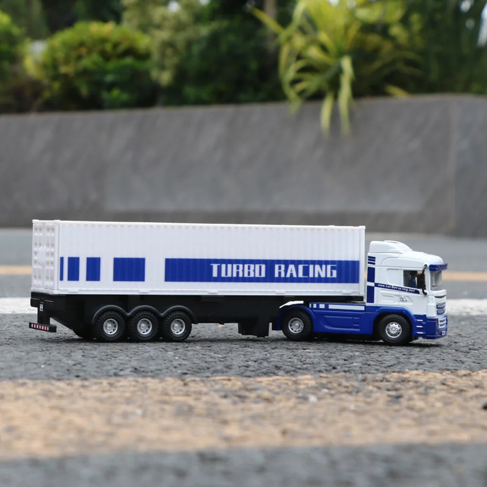 Turbo Racing C50-T 1:76 C50 Remote Control Truck Simulated Vehicle Lights and Horn RTR Version Toy Car