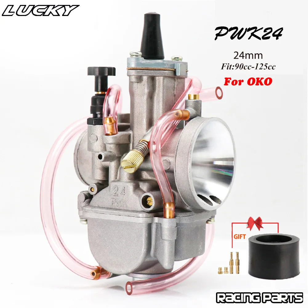 PWK 21 24 26 28 30 32 34mm With Power Jet Carburetor For OKO 2T 4T Motorcycle Carb For Dirt Bike Pit Bike Scooter ATV Quad UTV