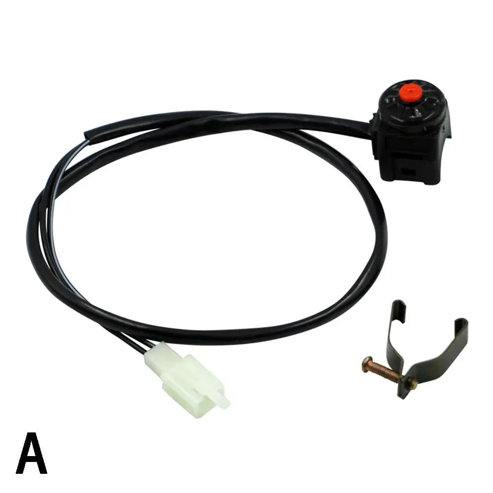 Motorcycle Kill Red Push Button Horn Starter Dirt Bike ATV UTV Dual Sport  For 22mm (7/8") Bars Off Road Motorcycle New